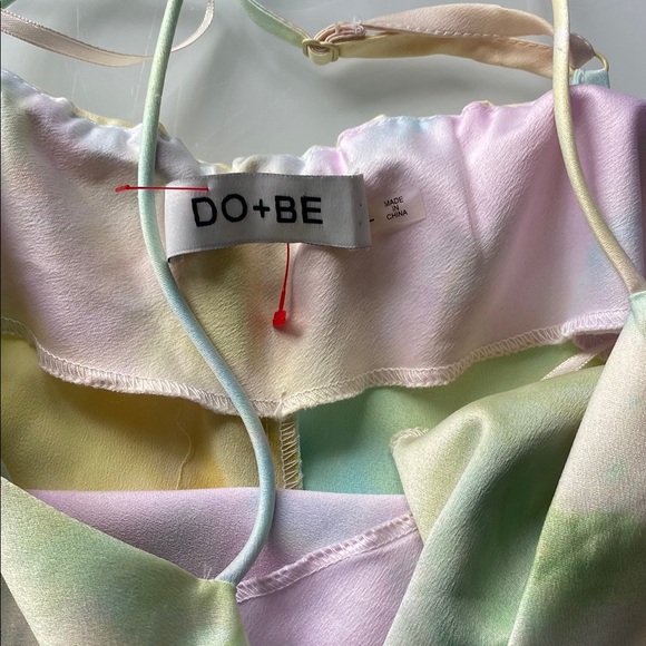 Pastel Tie-Dye Ruched Dress - Picture 6 of 7